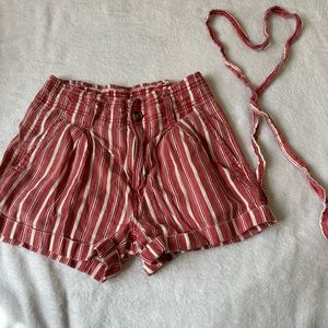 pin striped shorts